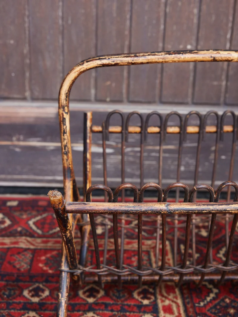 Désiré, le porte-revues en rotin vintage N°217