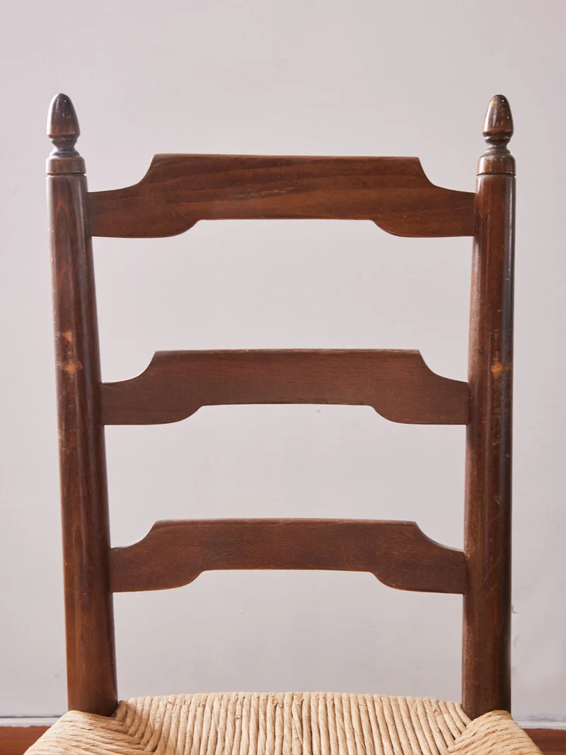 Claude, la paire de chaises en paille N°1340