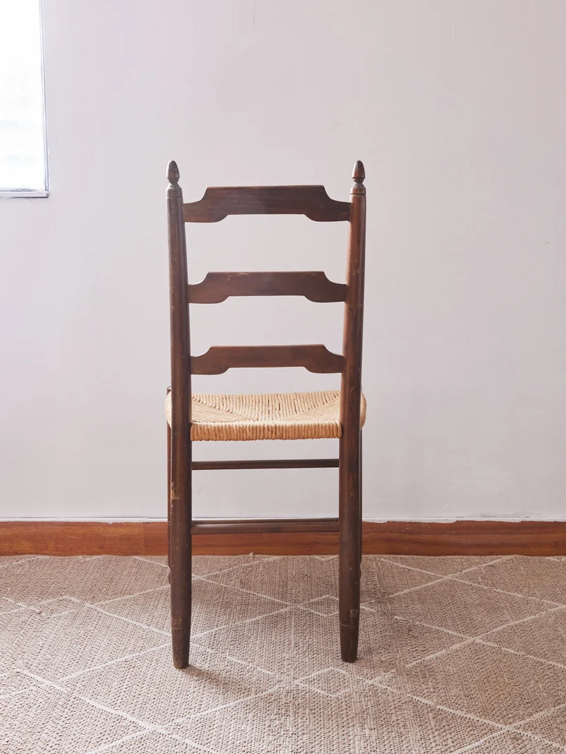 Claude, la paire de chaises en paille N°1340