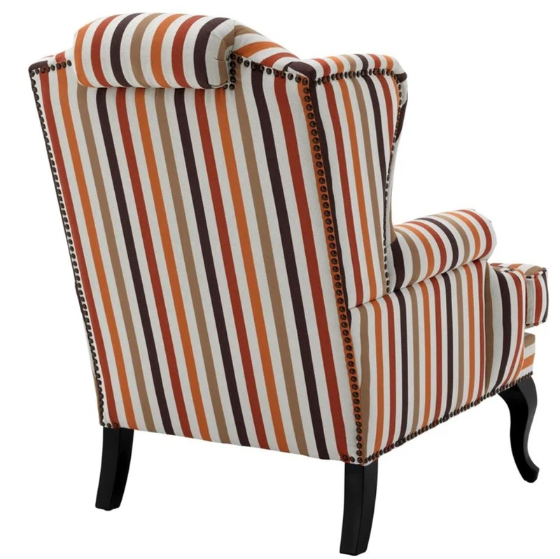 Casa Padrino Sessel mehrfarbig mit schwarzen Beinen 81 x 104 x H. 104 cm - Luxus Kollektion