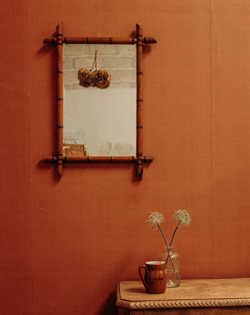 Georges, le miroir rectangulaire en bambou N°1314