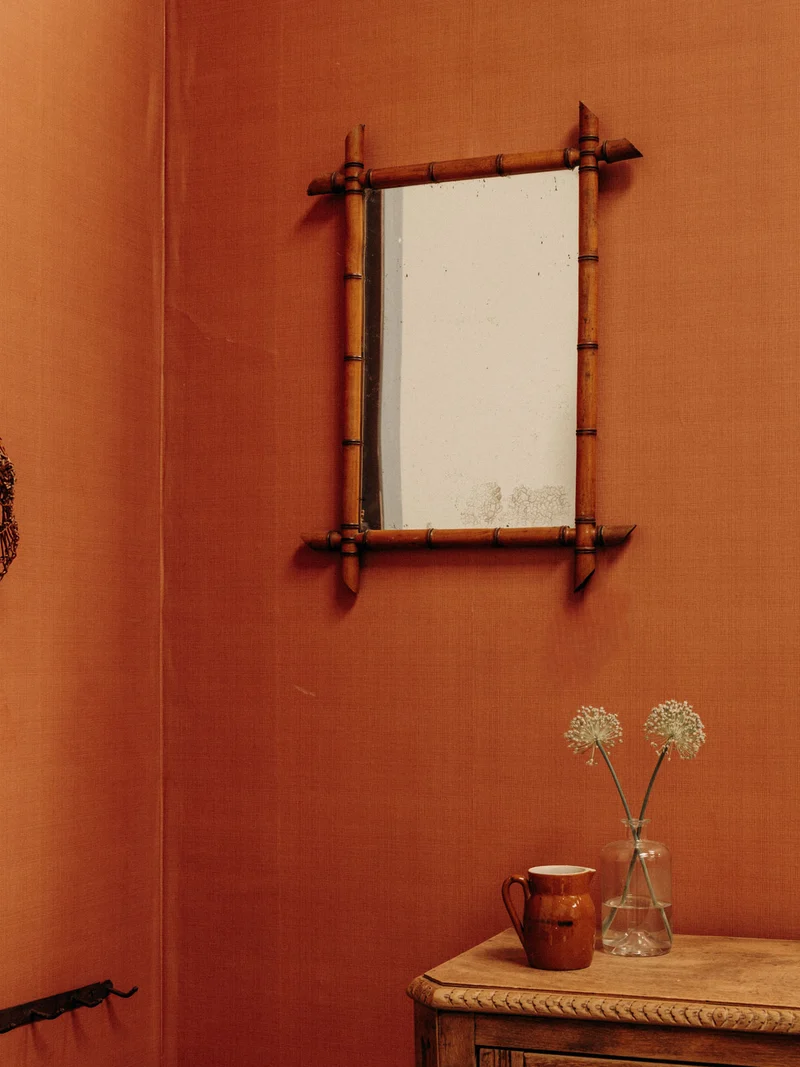 Georges, le miroir rectangulaire en bambou N°1314