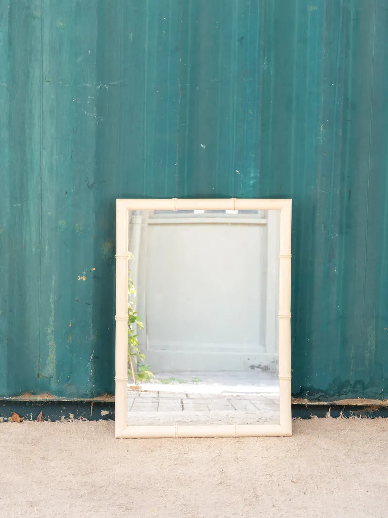 Georges, le miroir en bambou blanc N°1300