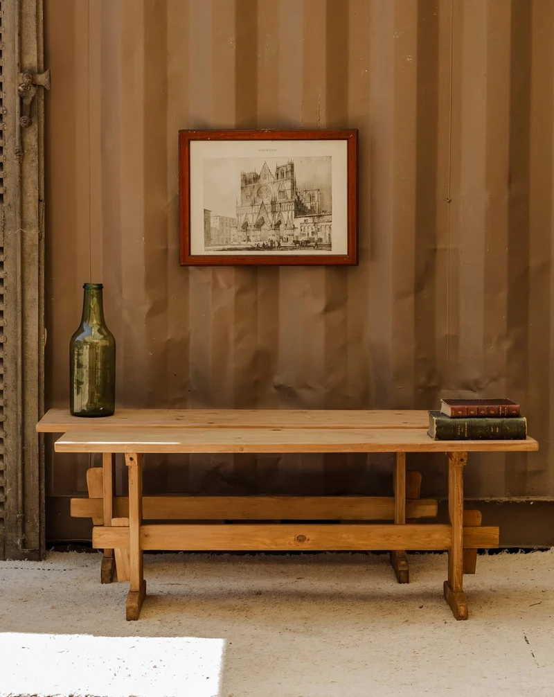 Antoine, le paire de bancs en bois N°463