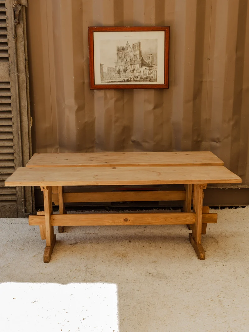 Antoine, le paire de bancs en bois N°463