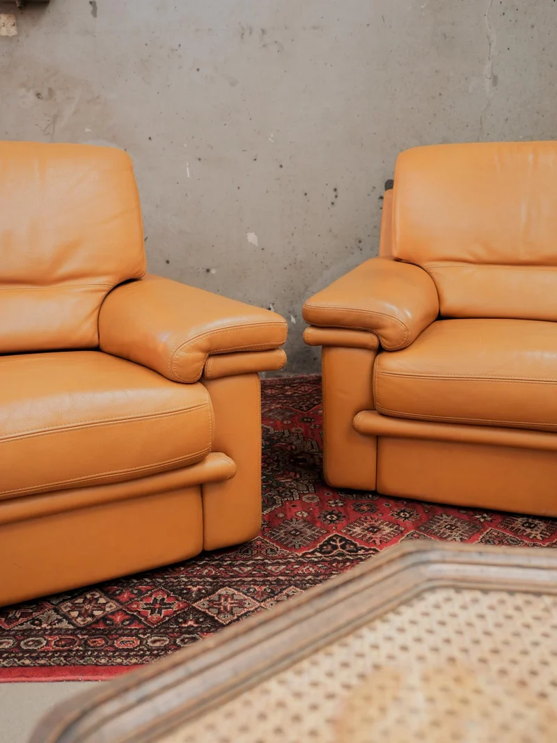 Ernest, le lot de 2 fauteuils style années 80 N°1055