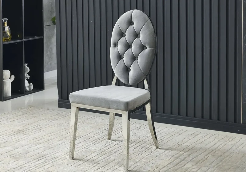 Ensemble table chaise extensible marbre blanc - Lika