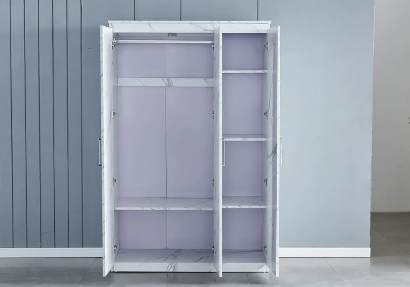 Armoire 3 portes gris - Maya