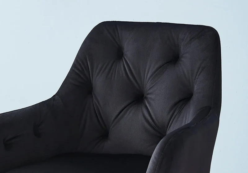 Ensemble table chaise noire céramique marbre blanc - Zora