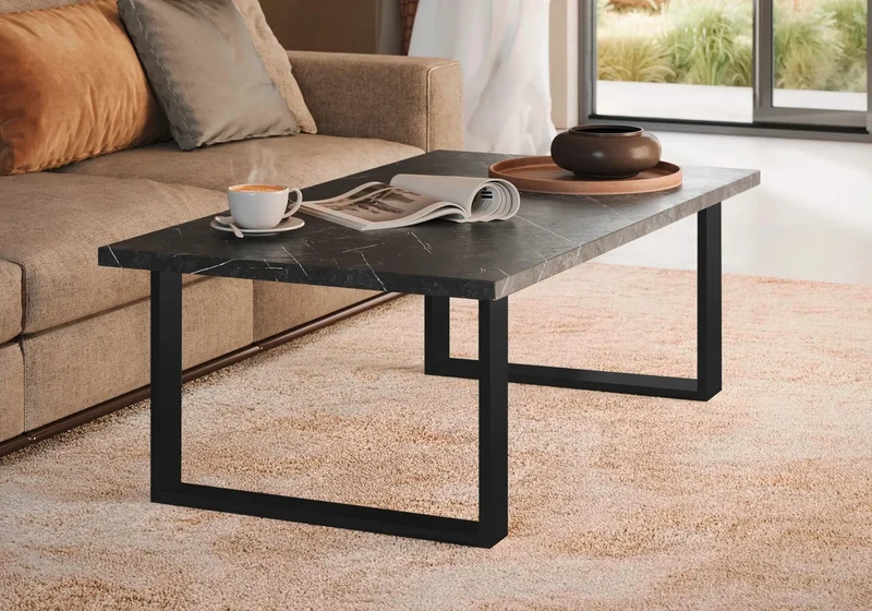 Mur TV mat palissandre noir ORION