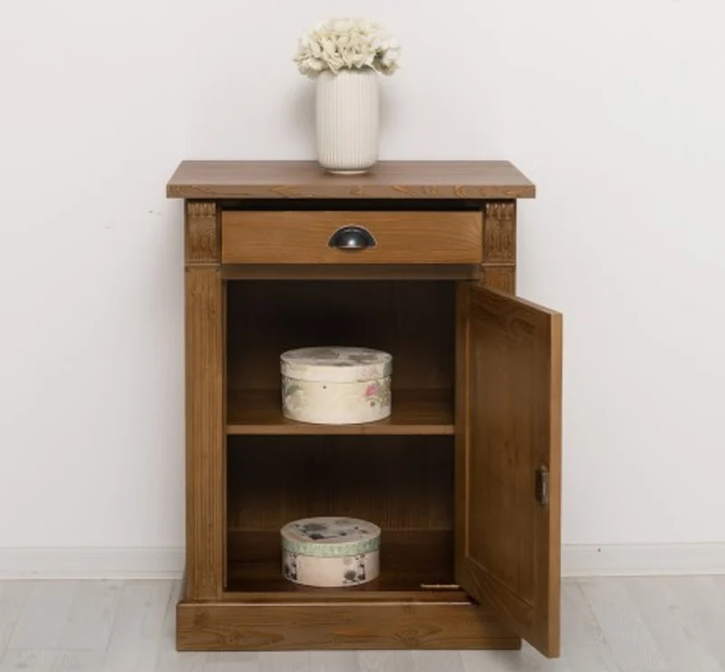 Casa Padrino Sideboard im Landhausstil mit 1 Tür und 1 Schublade, 69 x 51 x 90 cm