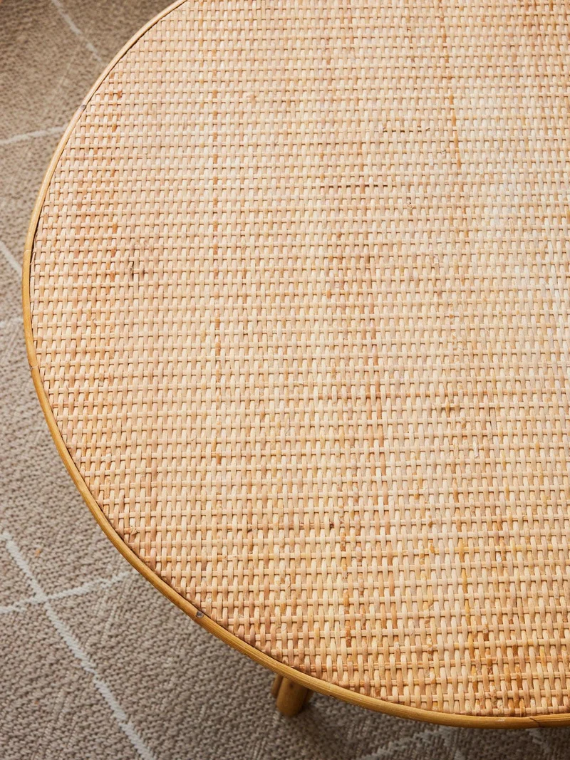 Léonie, la table basse en rotin N°1016