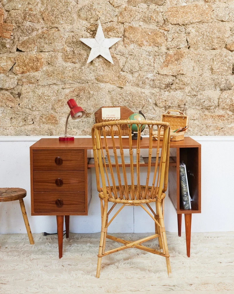 Yvan, le bureau années 70 en bois N°537