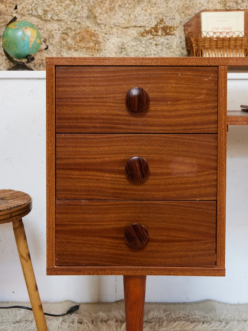 Yvan, le bureau années 70 en bois N°537