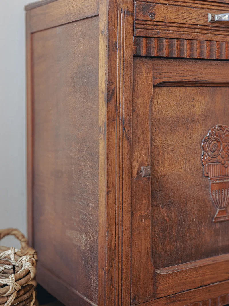 Gilbert, le buffet confiturier de ferme en bois brut N°1650