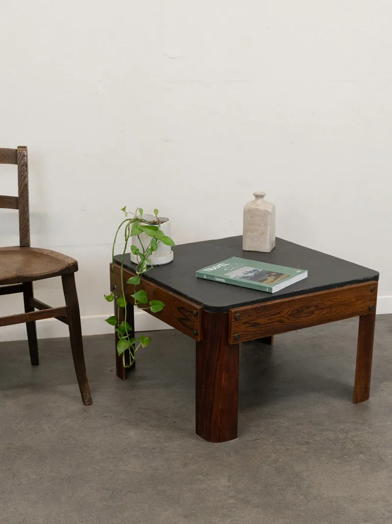 Marie-Pierre, la table basse en bois et ardoise N°81