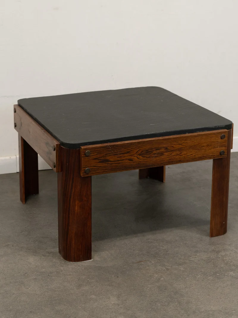Marie-Pierre, la table basse en bois et ardoise N°81