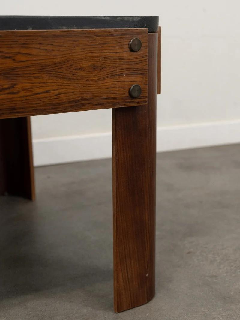 Marie-Pierre, la table basse en bois et ardoise N°81