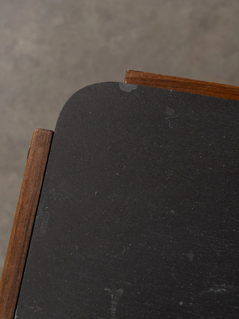 Marie-Pierre, la table basse en bois et ardoise N°81