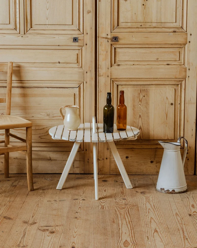 Léonie, la table basse en bois blanc N°1028