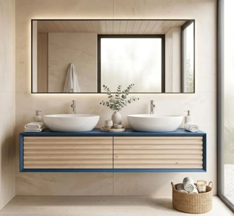 Casa Padrino Waschtisch im Landhausstil mit 2 Schubladen, 150 x 50 x 33 cm