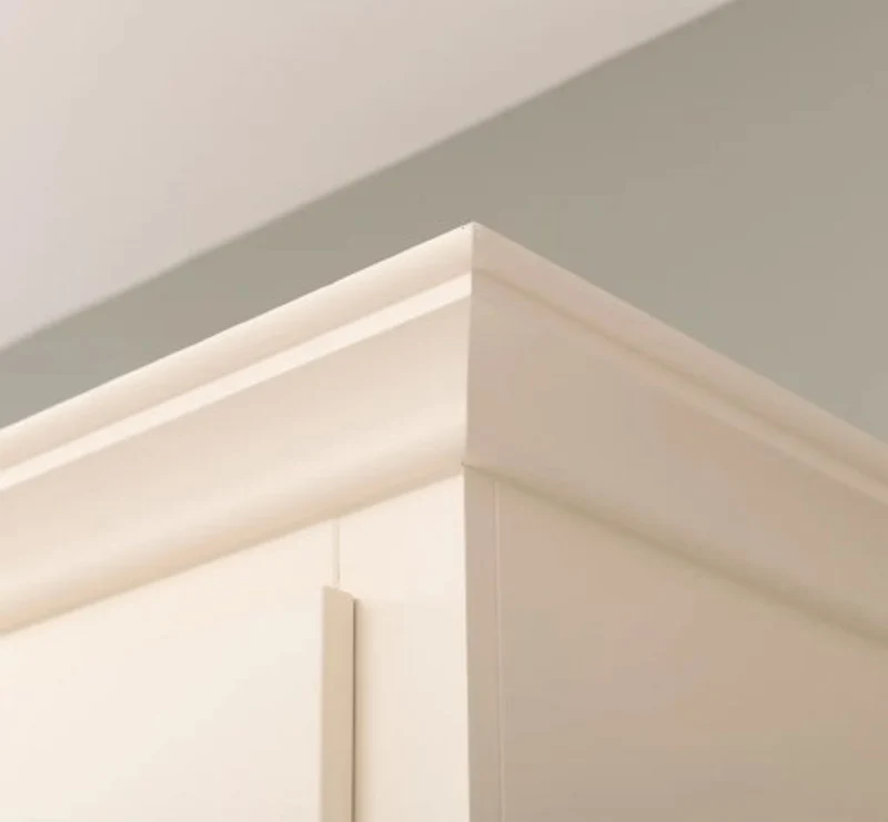 Casa Padrino Kleiderschrank im Landhausstil mit 2 Türen und 2 Schubladen, 106 x 66 x 205 cm