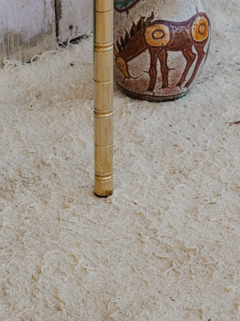 Hanna, la table d'appoint en verre et laiton doré N°1401