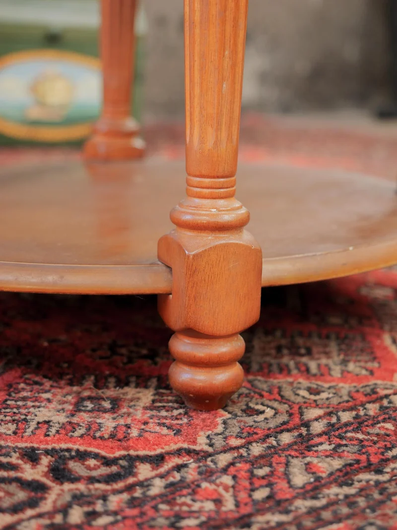 Léonie, la table basse ovale en bois N°1052