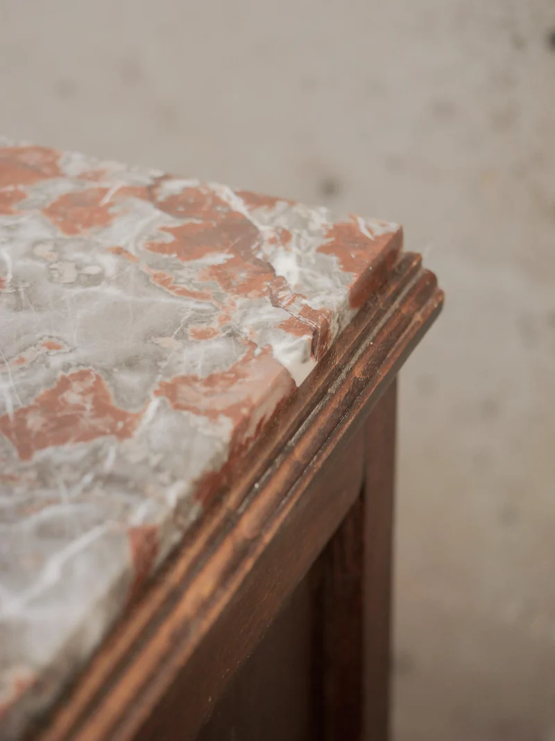 Odile, la table de chevet au plateau de marbre N°1446