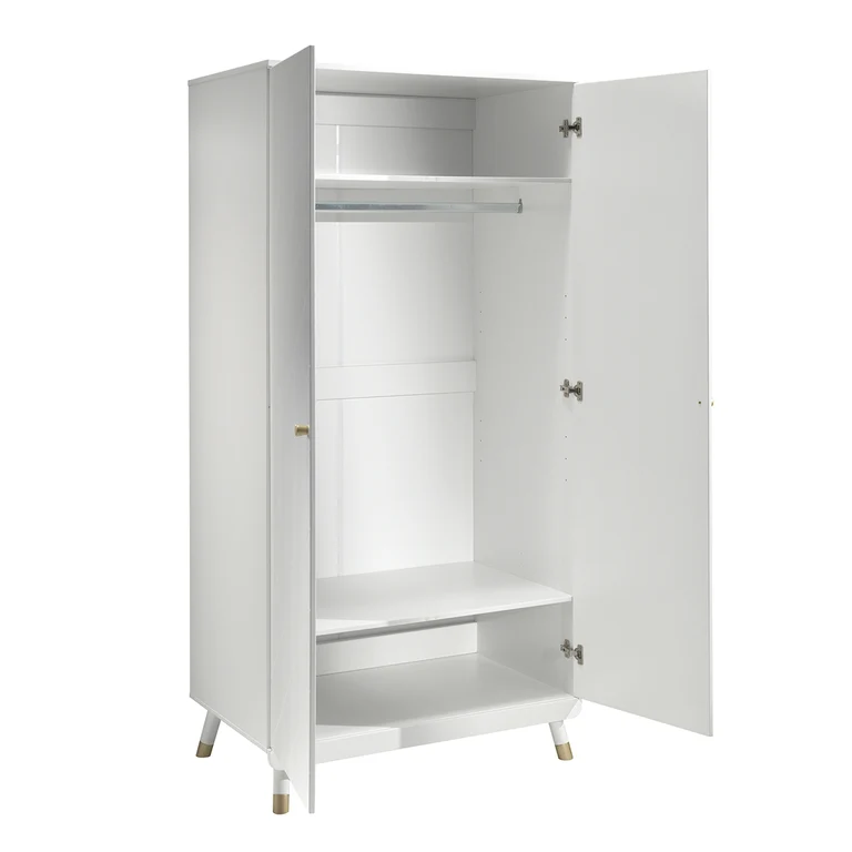Armoire 2 portes Vipack Billy Blanc