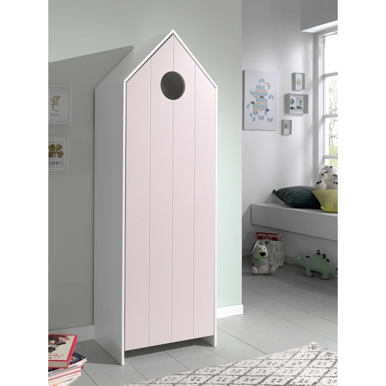 Armoire 1 porte Vipack Casami - Rose