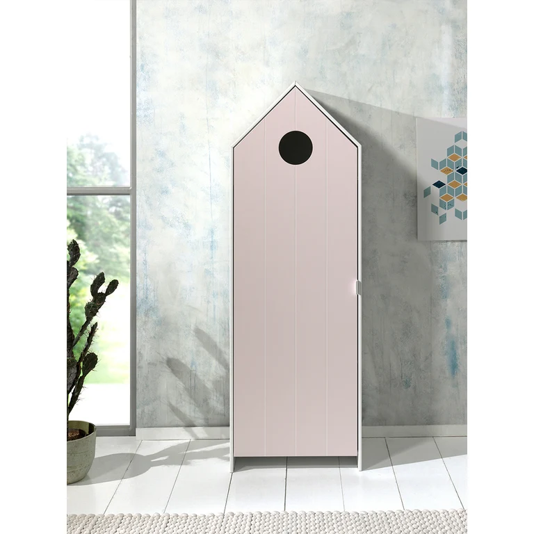 Armoire 1 porte Vipack Casami - Rose