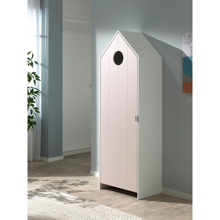 Armoire 1 porte Vipack Casami - Rose
