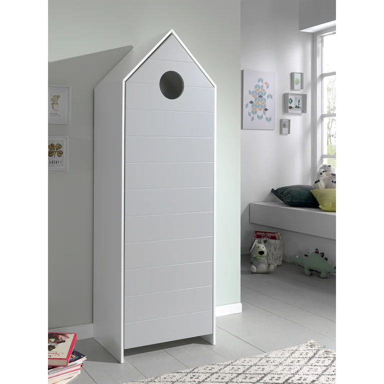 Armoire 1 porte Vipack Casami - Gris
