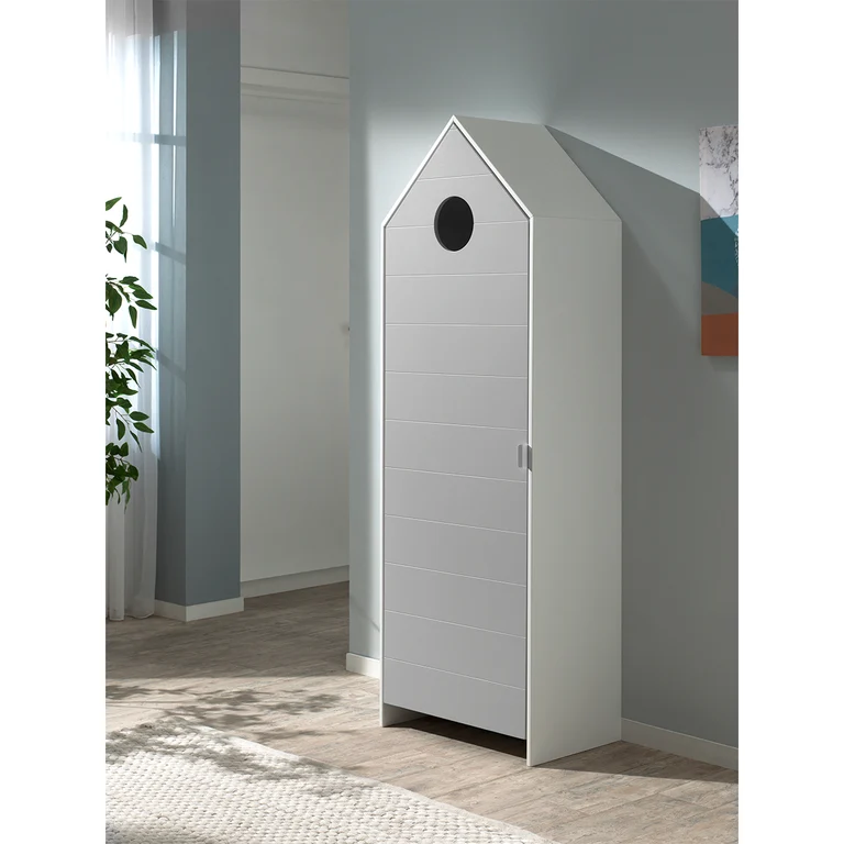 Armoire 1 porte Vipack Casami - Gris