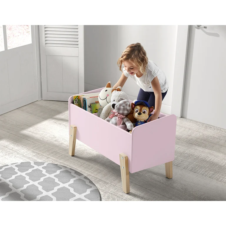 Coffre à jouets Vipack Kiddy - Vieux Rose