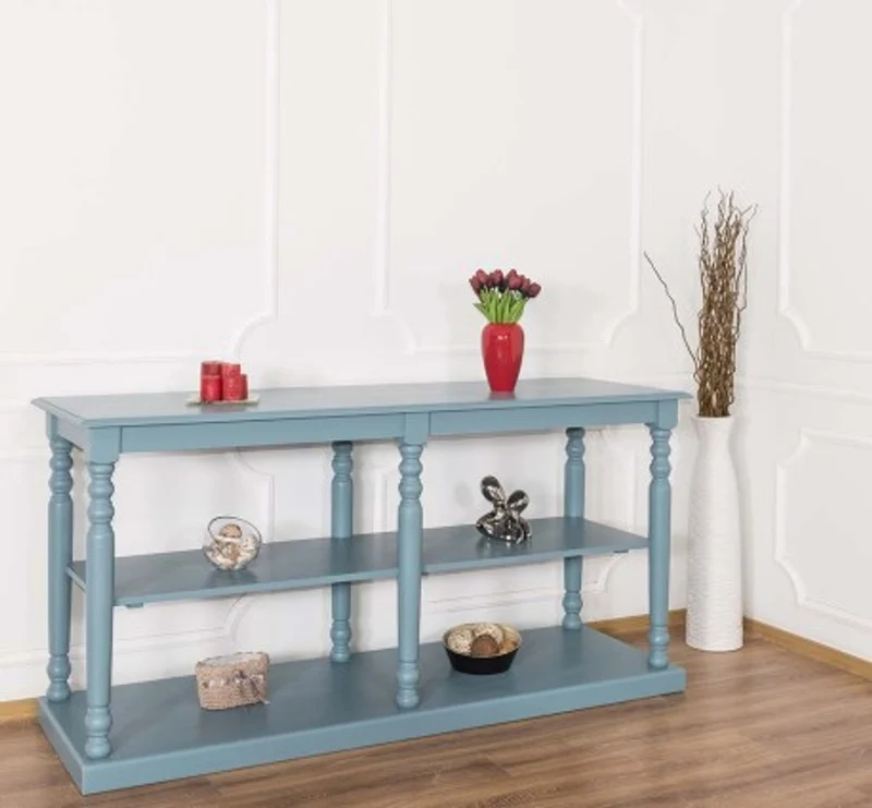 Casa Padrino Konsole im Landhausstil mit 1 Ablage, 180 x 60 x 89 cm