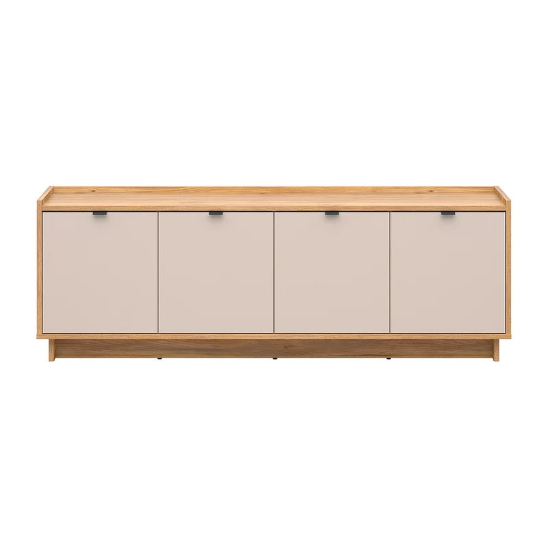 Meuble TV 4 portes 173cm Donna Cachemire et Bois