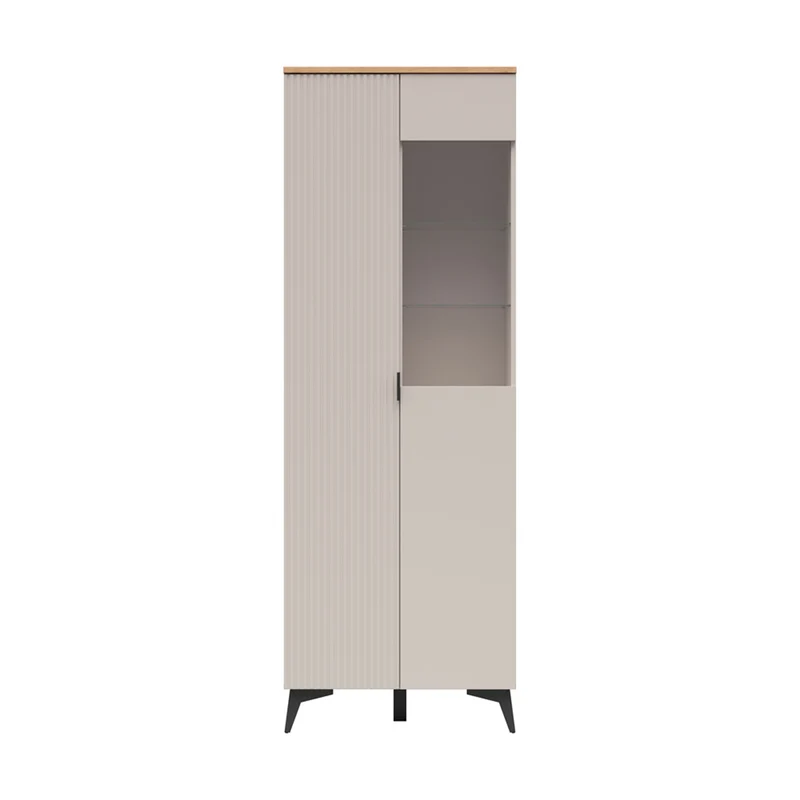 Vaisselier 2 portes Vicky Cachemire et Bois