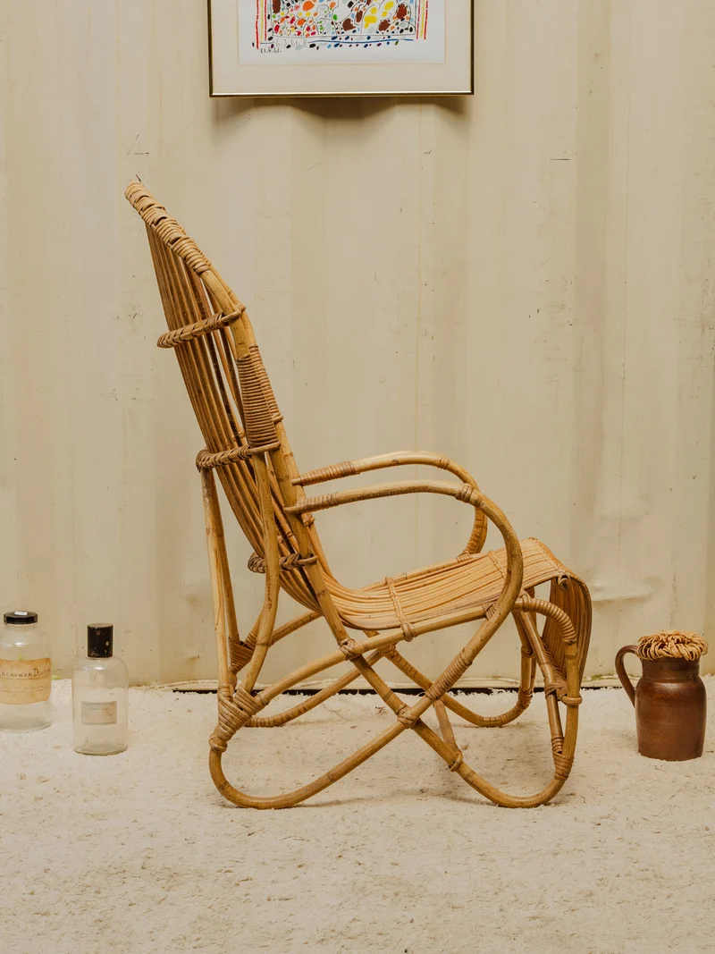 Ernest, le fauteuil en rotin N°1046
