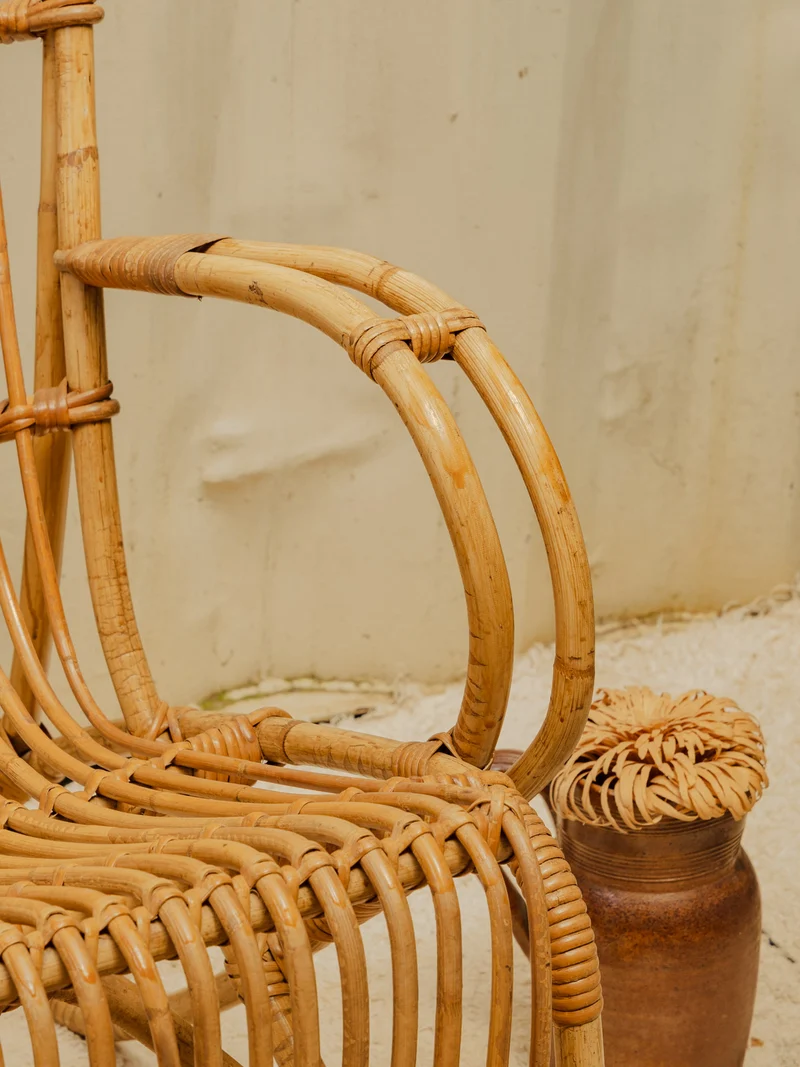 Ernest, le fauteuil en rotin N°1046