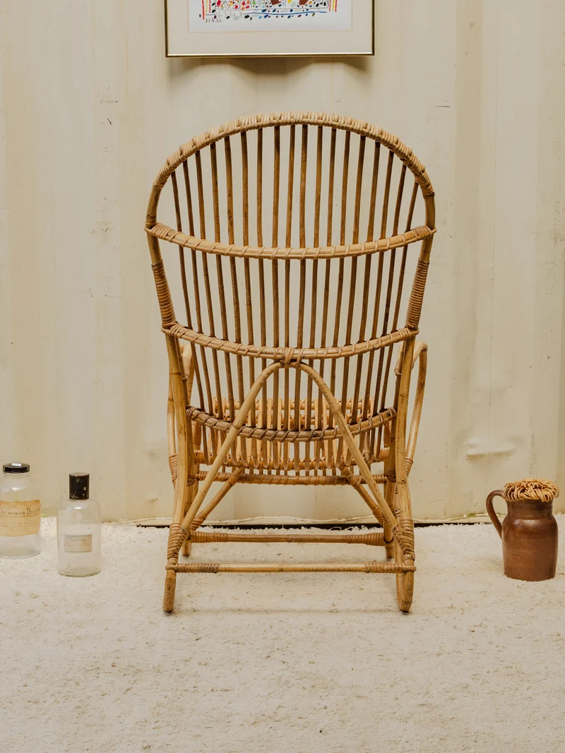 Ernest, le fauteuil en rotin N°1046