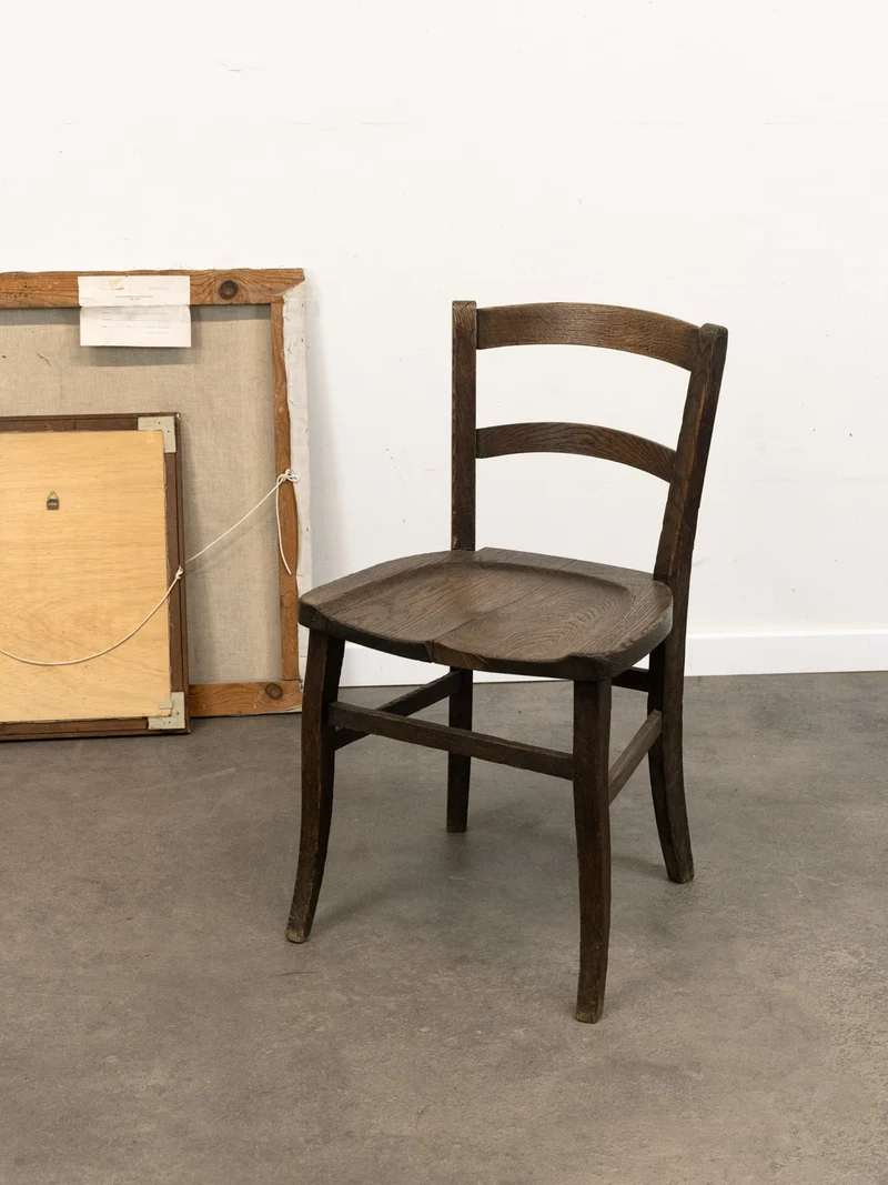 Claude, le lot de 4 chaises anciennes en bois N°1373