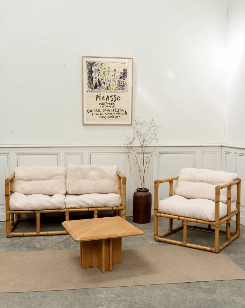 Jacques, le salon en bambou et tissu N°142