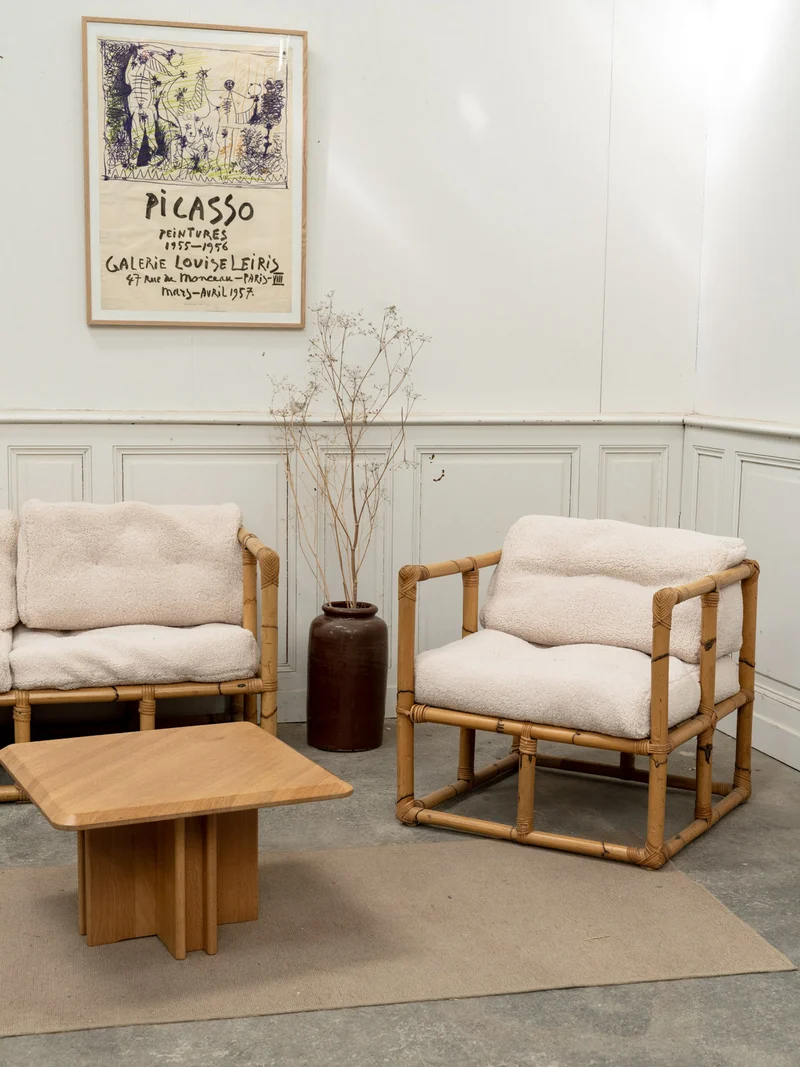 Jacques, le salon en bambou et tissu N°142