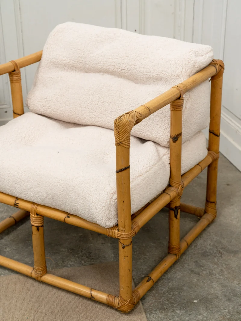 Jacques, le salon en bambou et tissu N°142