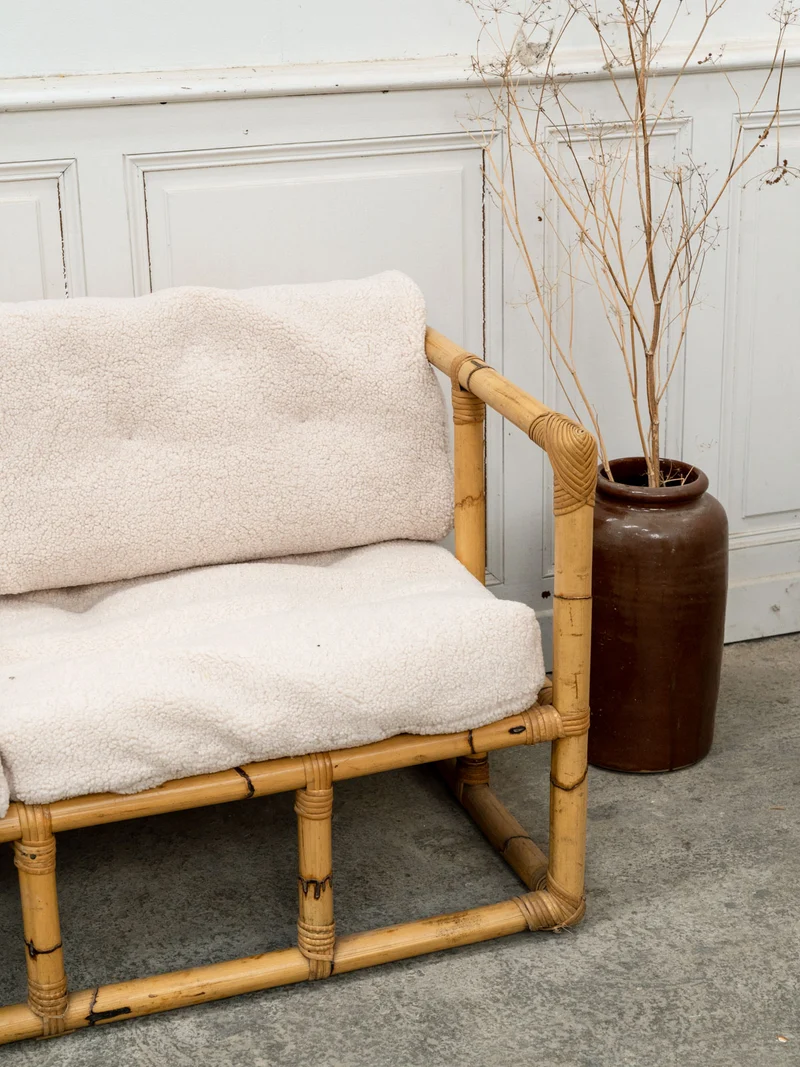 Jacques, le salon en bambou et tissu N°142