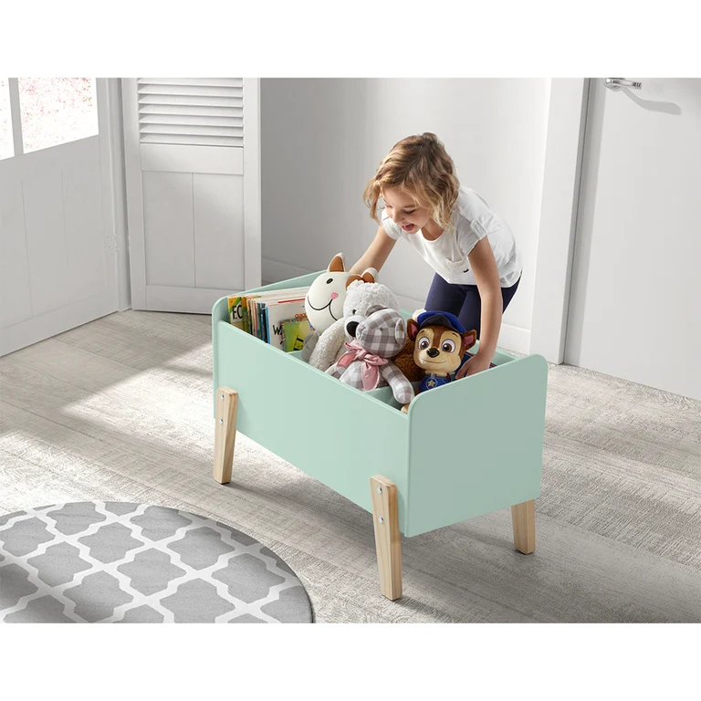 Coffre à jouets Vipack Kiddy - Vert Menthe
