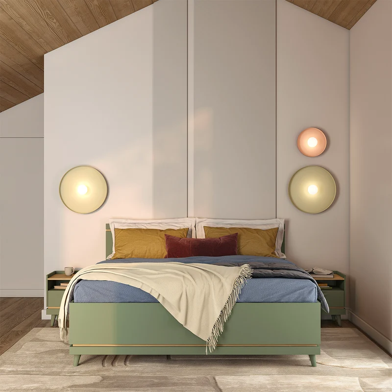 Lit coffre 180x200 sommier inclus Sandy Vert