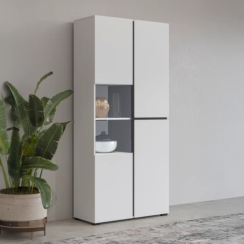 Vaisselier 2 portes Lilia Blanc